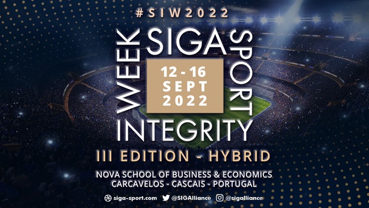 SIGA INVITES SPORTS INDUSTRY TO HOST DIGITAL SESSIONS DURING SPORT INTEGRITY WEEK 2022