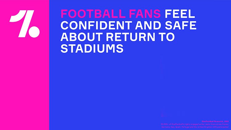 FOOTBALL FANS FEEL CONFIDENT AND SAFE ABOUT RETURN TO STADIUMS